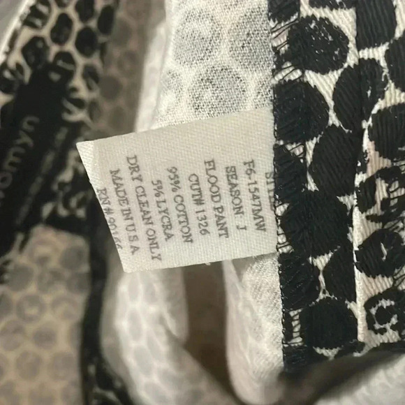 Womyn Snakeskin Leopard Polka Dot Pants Size 4 - Picture 4 of 5